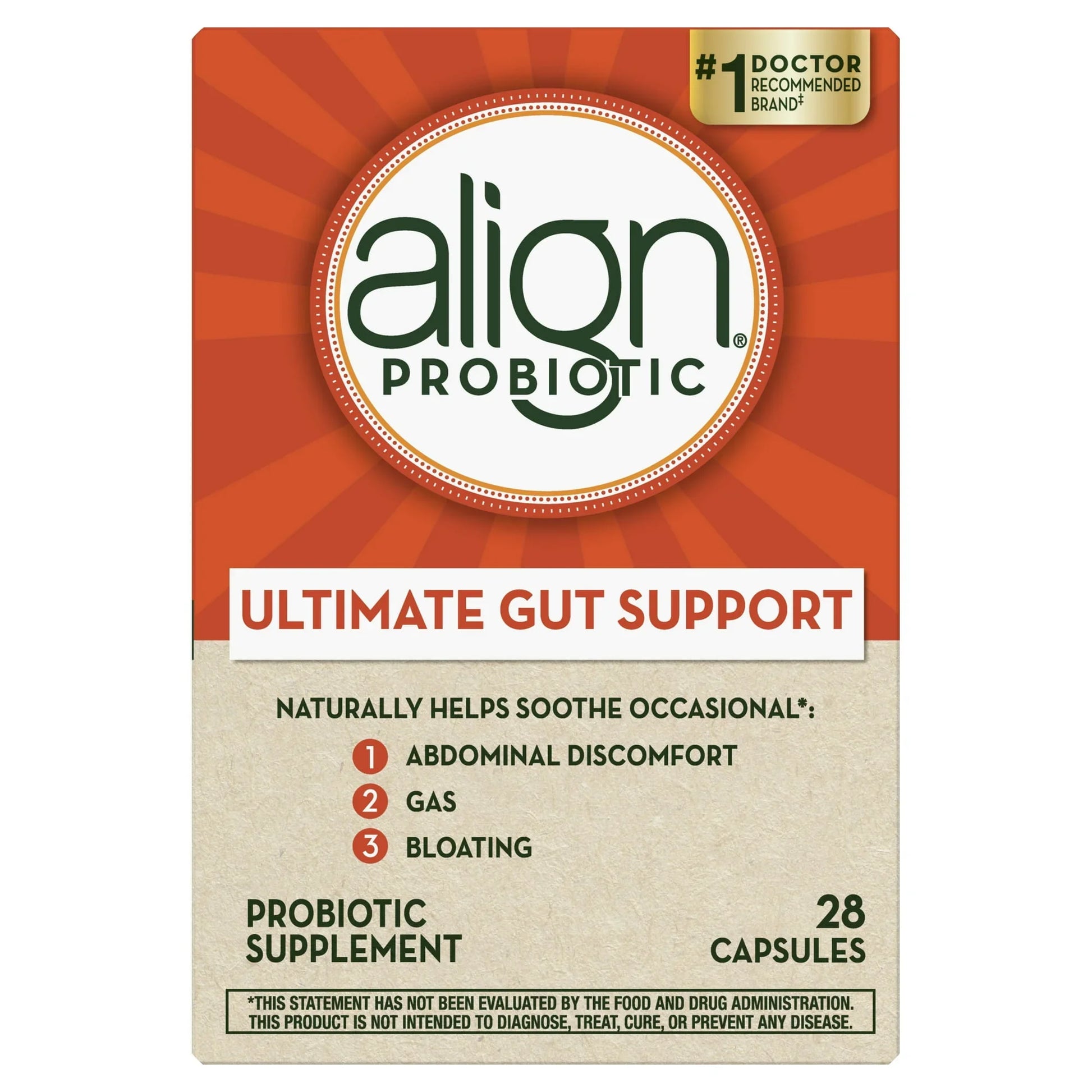 Align Probiotic Capsules – Daily Digestive Health Supplement, 28 Count - Exotic Pro