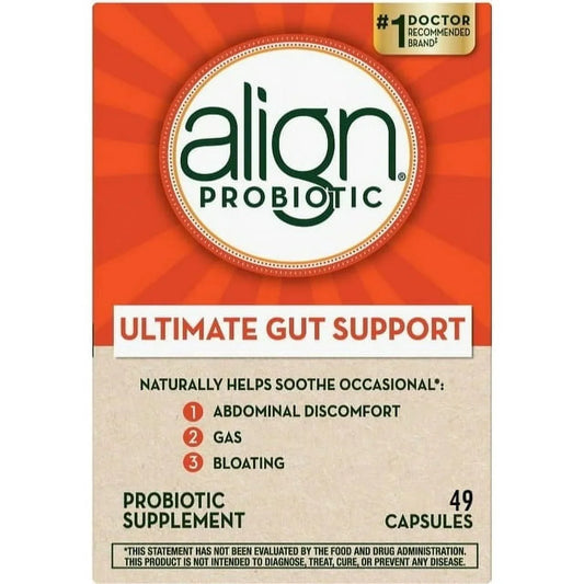 Align Probiotic Supplement 49 Ct | Daily Digestive Health & Gut Balance Support - Exotic Pro