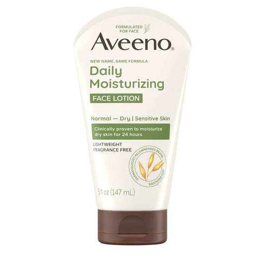 Aveeno Daily Moisturizing Face Lotion with Oat, Dry Skin Relief, 5 oz - Exotic Pro