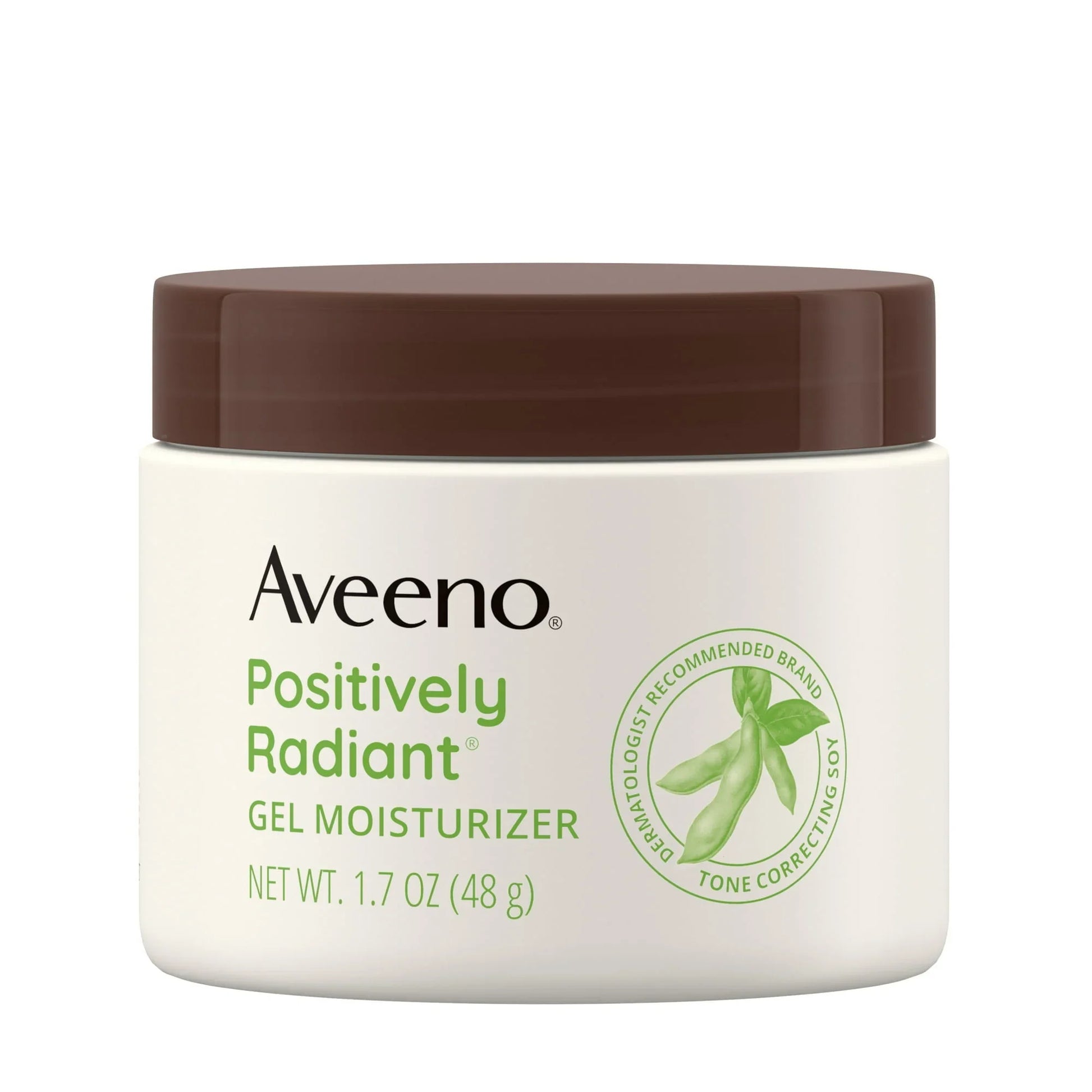 Aveeno Positively Radiant Daily Gel Face Moisturizer with Soy, Oil-Free, 1.7 oz - Exotic Pro
