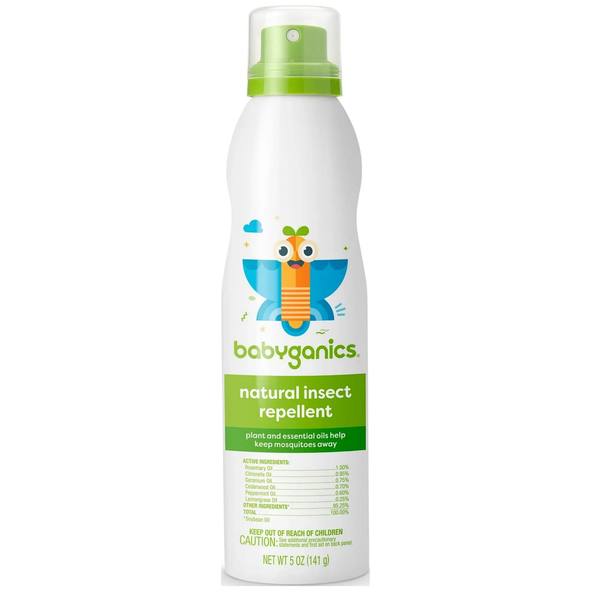 BabyGanics Natural Insect Repellent Spray, Plant-Based Formula, 5 fl oz - Exotic Pro