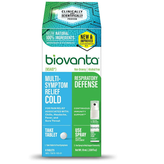 Biovanta Dual Action Throat Spray – Soothing & Immune Support, Convenience Kit - Exotic Pro