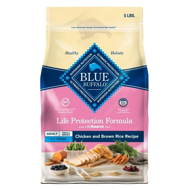 Blue Buffalo Life Protection Small Breed Chicken Dog Food, 5 lbs - Exotic Pro