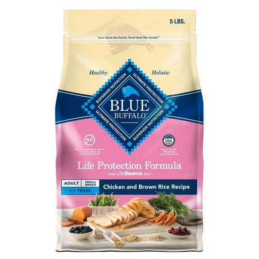 Blue Buffalo Life Protection Small Breed Chicken Dog Food, 5 lbs - Exotic Pro