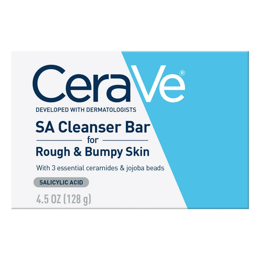 CeraVe SA Cleanser Bar for Rough & Bumpy Skin with Salicylic Acid - 4.5 oz - Exotic Pro
