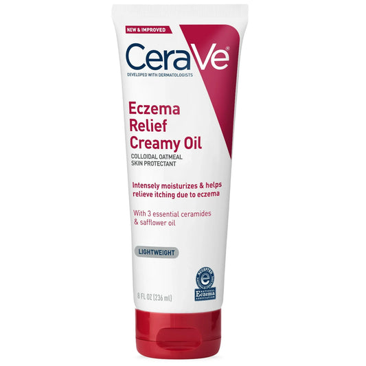CeraVe Eczema Creamy Oil for Dry & Itchy Skin Relief, 8 oz - Exotic Pro