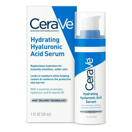CeraVe Hydrating Hyaluronic Acid Face Serum, 1 fl oz - Exotic Pro