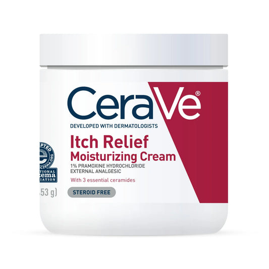 CeraVe Itch Relief Moisturizing Cream for Eczema & Dry Skin, 16 oz - Exotic Pro