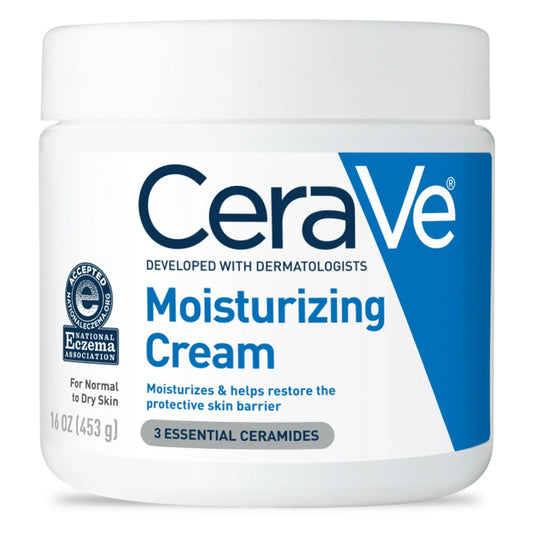 CeraVe Moisturizing Cream for Face & Body, Dry Skin Hydration, 16 oz - Exotic Pro