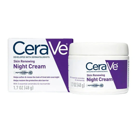 CeraVe Skin Renewing Night Cream Peptide Complex & Hyaluronic Acid 1.7oz - Exotic Pro