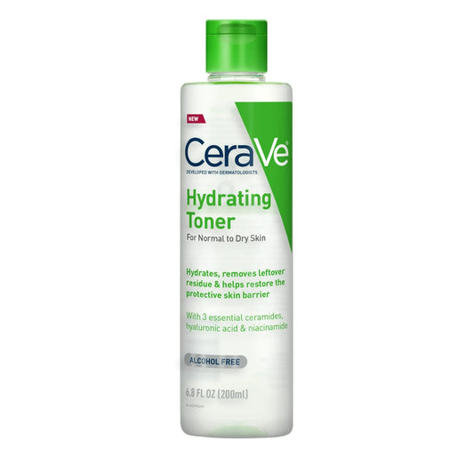 CeraVe Hydrating Alcohol-Free Toner for Normal to Dry Skin, 6.8 fl oz - Exotic Pro