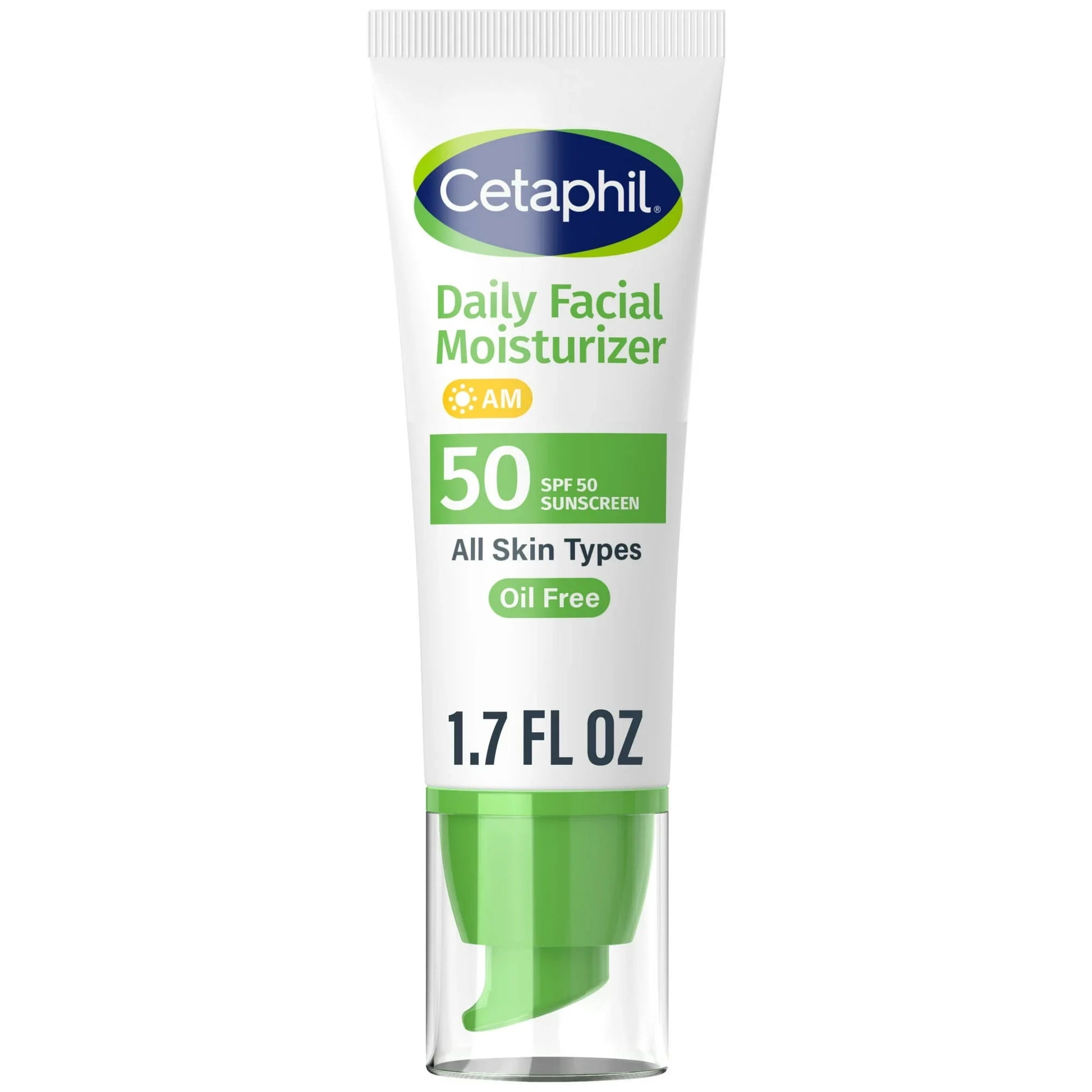 Cetaphil Daily Facial Moisturizer with SPF50, Fragrance Free, 1.7 oz - Exotic Pro