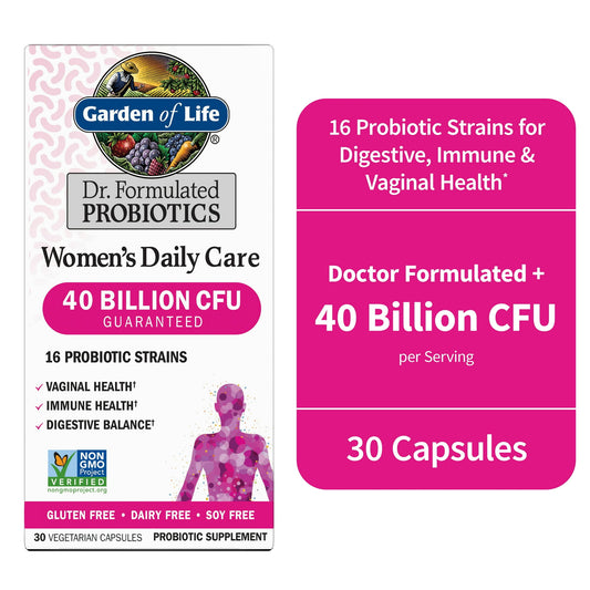 Garden of Life Dr. Formulated Women’s Probiotics for Digestive Health, 30 Ct