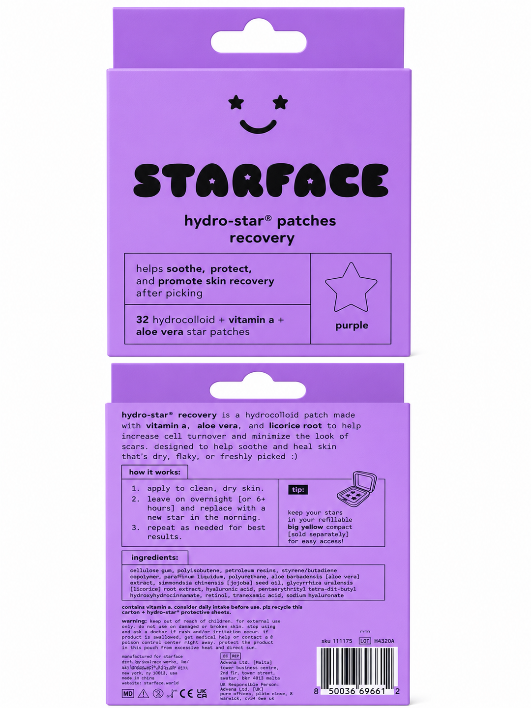 Starface Hydro-Star Recovery Patches – 32 Count
