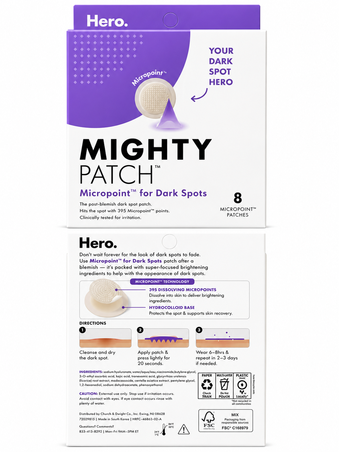 Hero Cosmetics Mighty Patch Micropoint for Dark Spots – 8 Patches