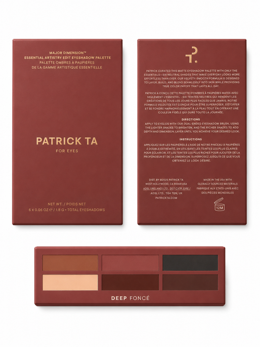 Patrick Ta Major Dimension Essential Artistry Edit Eyeshadow Palette – Deep
