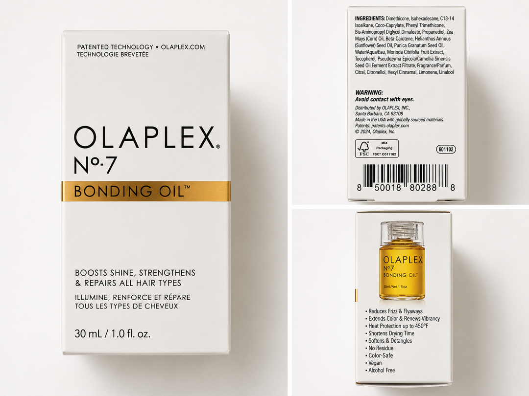 Olaplex No. 7 Bonding Oil, 30 mL / 1 oz - Heat Protectant & Shine Enhancer