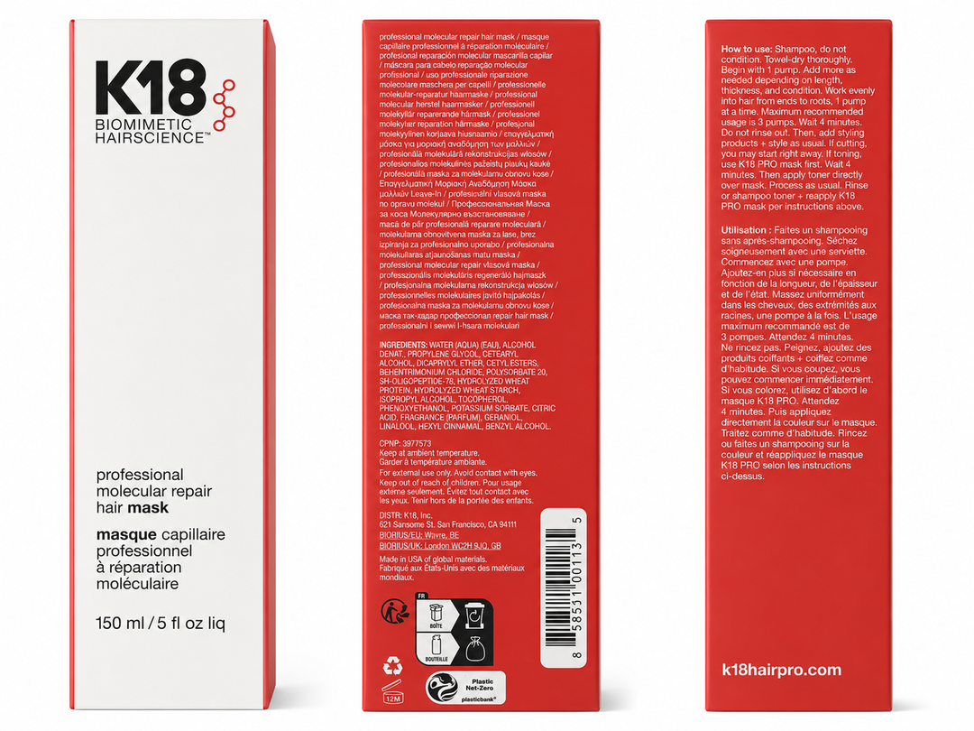 K18 Leave-In Molecular Repair Hair Mask – 5 oz / 150 mL