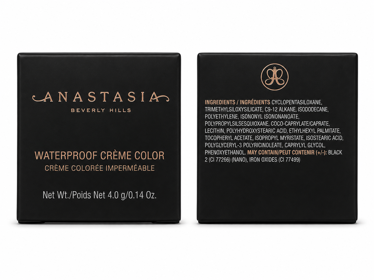 Anastasia Beverly Hills Waterproof Crème Color – Jet 0.14 oz
