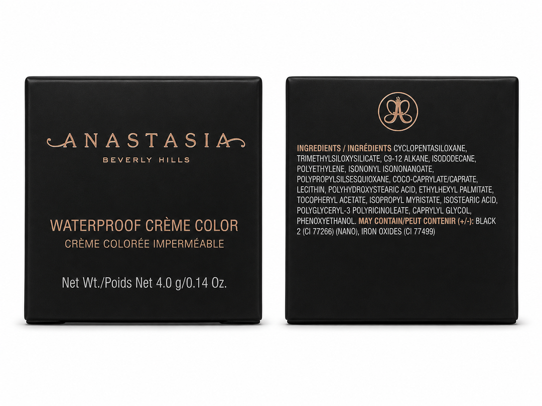 Anastasia Beverly Hills Waterproof Crème Color – Jet 0.14 oz