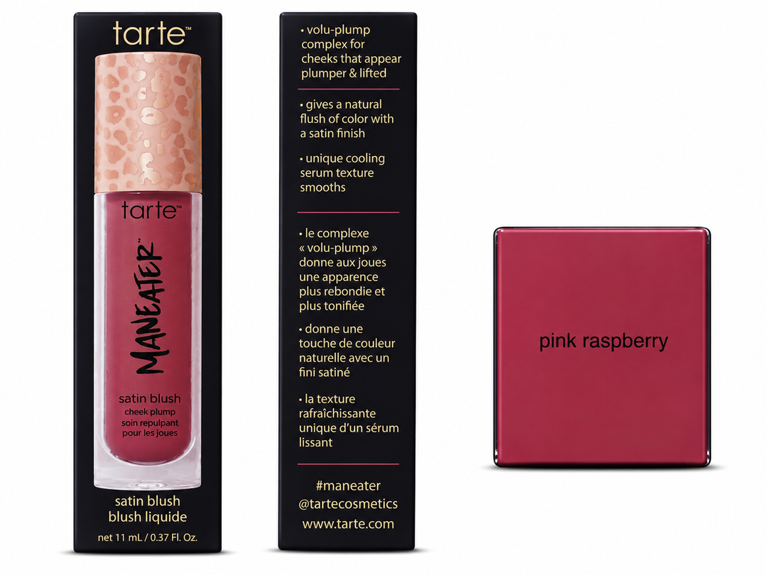 Tarte Maneater Satin Blush Cheek Plump – Pink Raspberry 0.27 oz