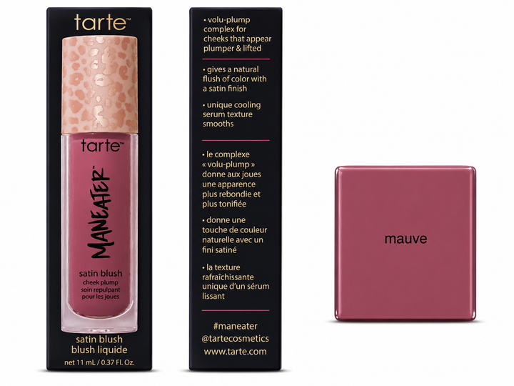 Tarte Maneater Satin Liquid Blush Cheek Plump – Mauve 0.27 oz
