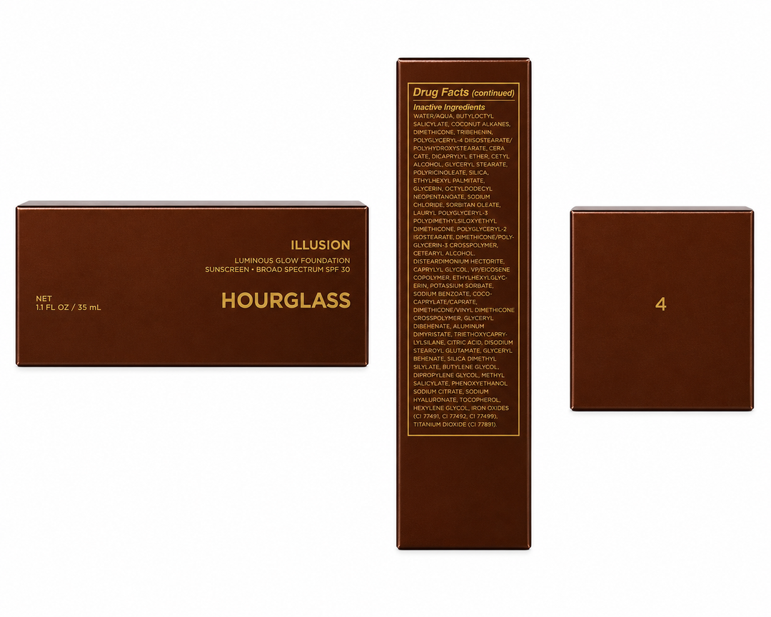 Hourglass Illusion Luminous Glow Foundation SPF 30 – Light/Warm Peach 1.1 oz