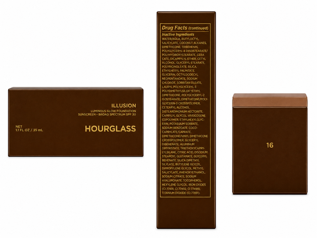 Hourglass Illusion Luminous Glow Foundation SPF 30 – Shade 16  1.1 oz