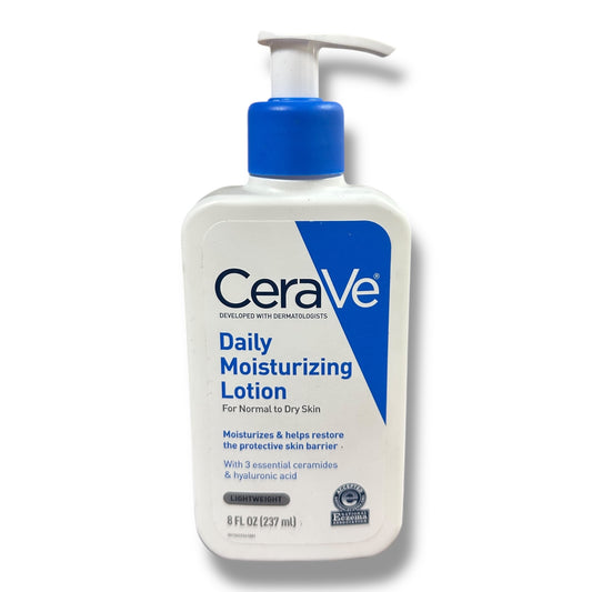 CeraVe Daily Moisturizing Lotion with Hyaluronic Acid for Dry Skin, 8 oz