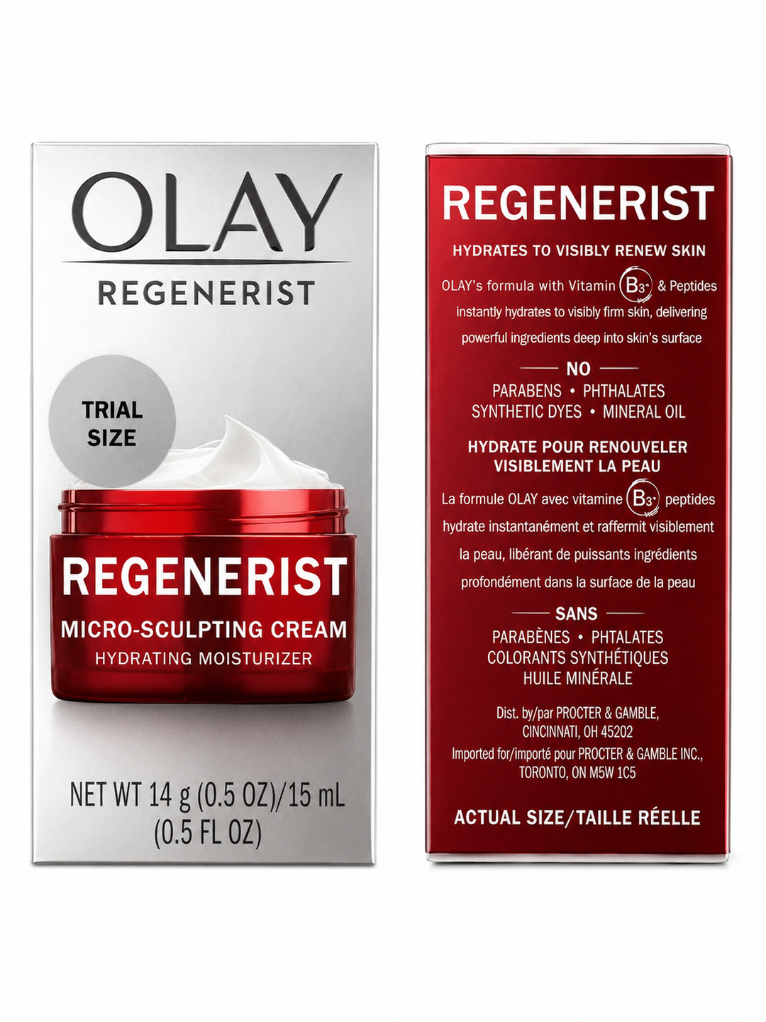 Olay Regenerist Micro-Sculpting Cream, Face Moisturizer, 0.5oz/15mL