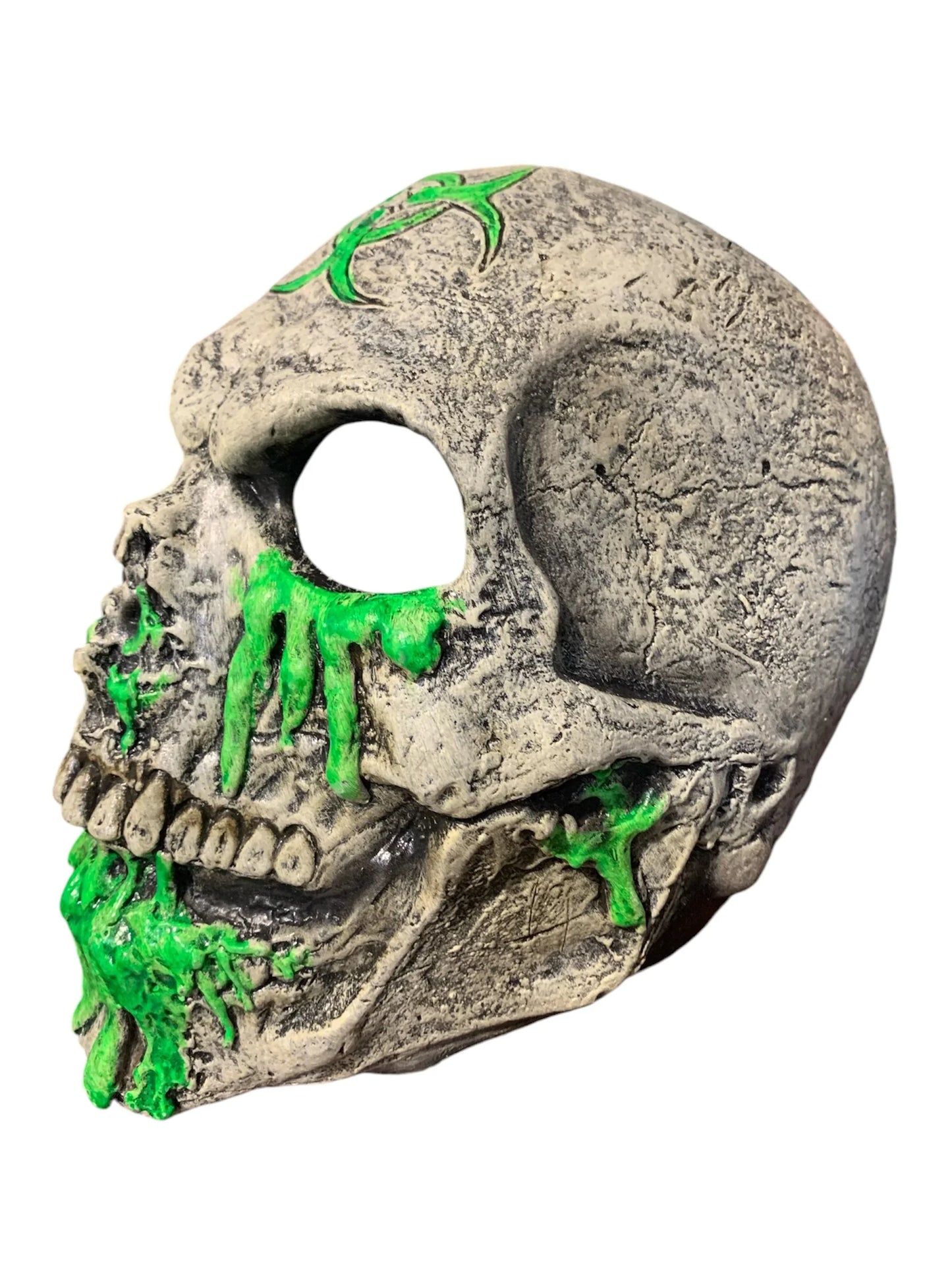Black Light Reactive Radioactive Skull Latex Mask | Ghoulish - Exotic Pro