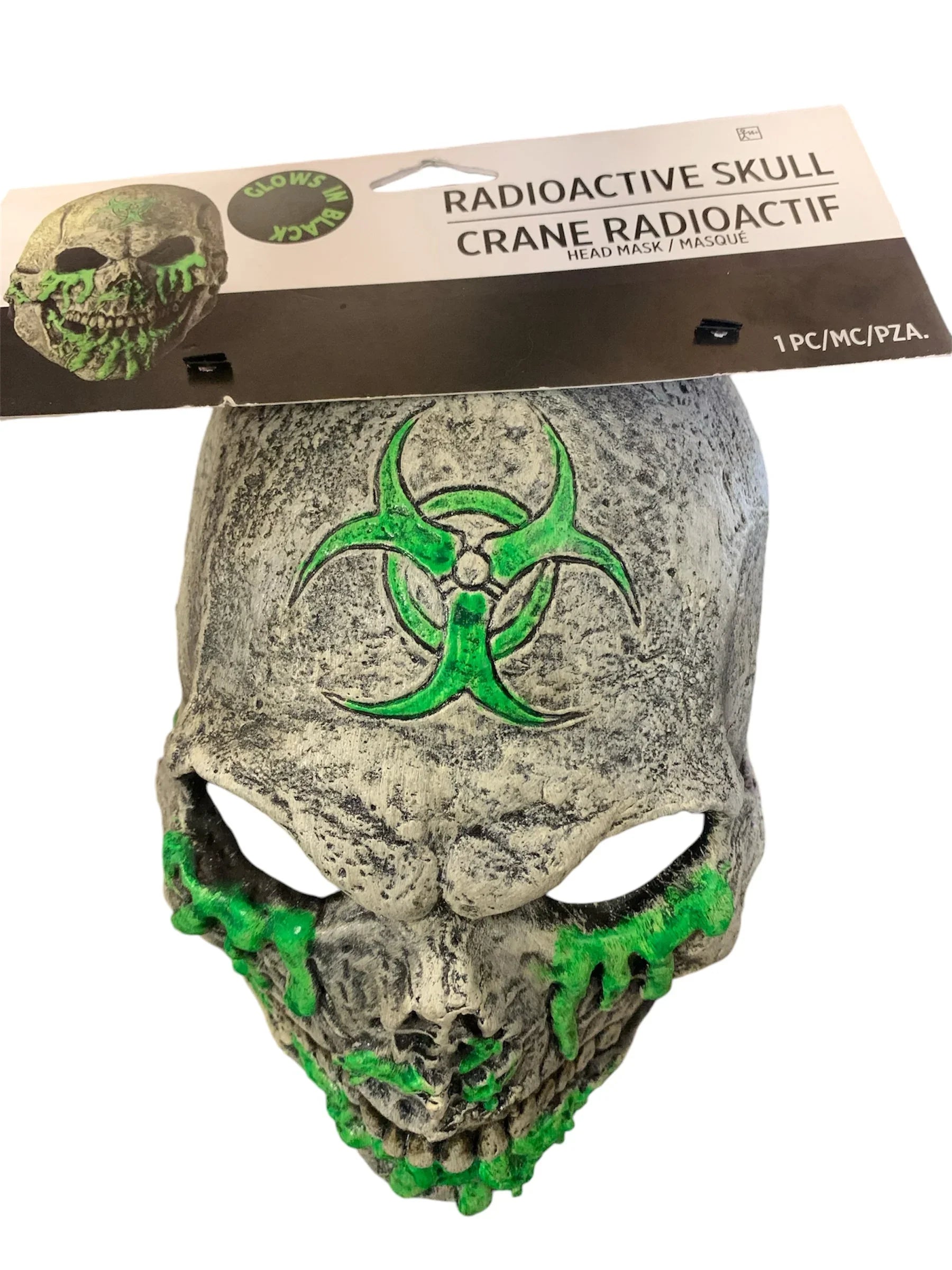 Black Light Reactive Radioactive Skull Latex Mask | Ghoulish - Exotic Pro