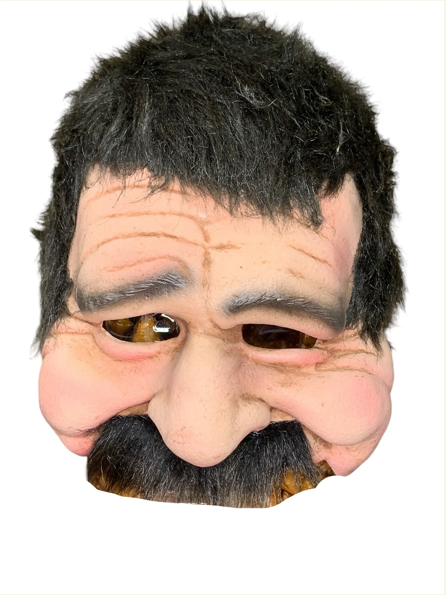 Zagone Studios Uncle Bobby Goofy Latex Halloween Adult Costume Mask (One Size) - Exotic Pro