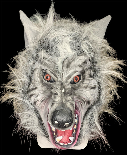 Grey Wolf No Hands Halloween Mask | Spirit