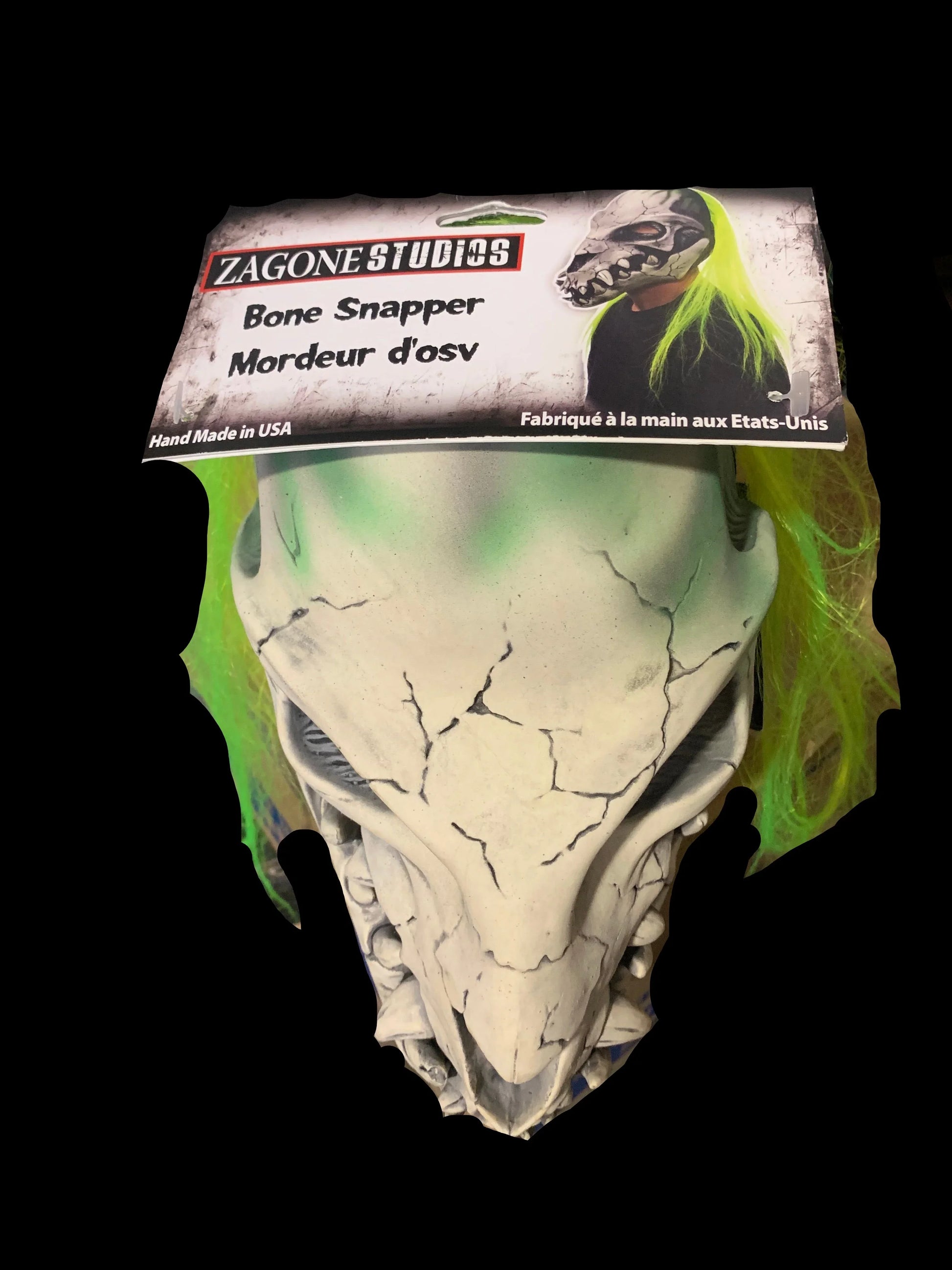 Zagone Studios Bone Snapper Halloween Mask – Scary Skeleton Monster Mask for Costumes - Exotic Pro