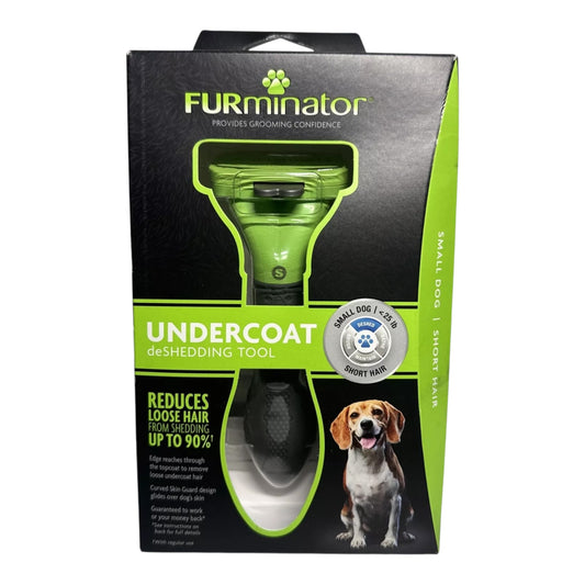 FURminator Undercoat deShedding Tool for Small Dogs, Short Hair (<25 lbs)