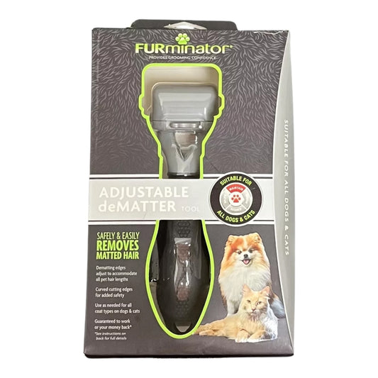 FURminator Adjustable deMatter Tool for All Dogs and Cats