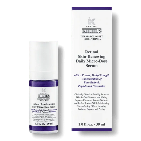 Kiehl's Micro-Dose Anti-Aging Retinol Serum with Ceramides &amp; Peptides, 1 oz - Exotic Pro