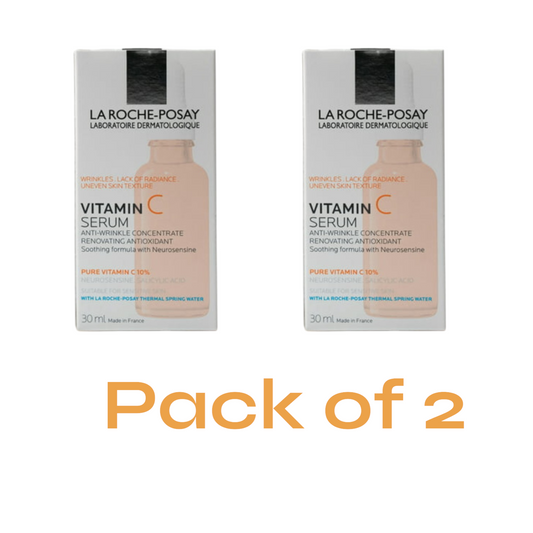 La Roche-Posay Pure Vitamin C Face Serum, Anti-Aging, 1.0 FL.OZ, Pack of 2