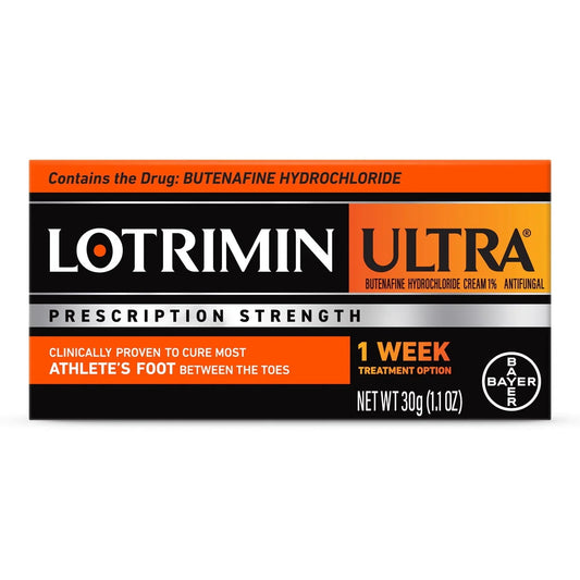 Lotrimin Ultra 1-Week Athlete's Foot Antifungal Cream (30g) - Exotic Pro