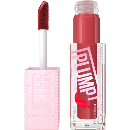Maybelline Lifter Plump Lip Gloss – Hot Chili 006 Long-Lasting Red
