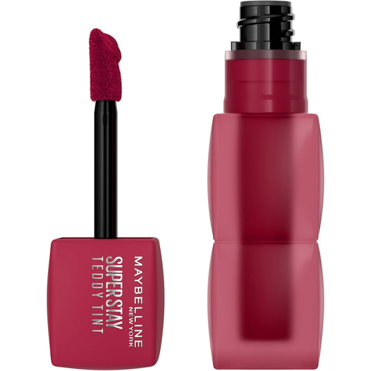 Maybelline SuperStay Teddy Tint Matte Lip Stain – Wild At Heart Red 0.17oz