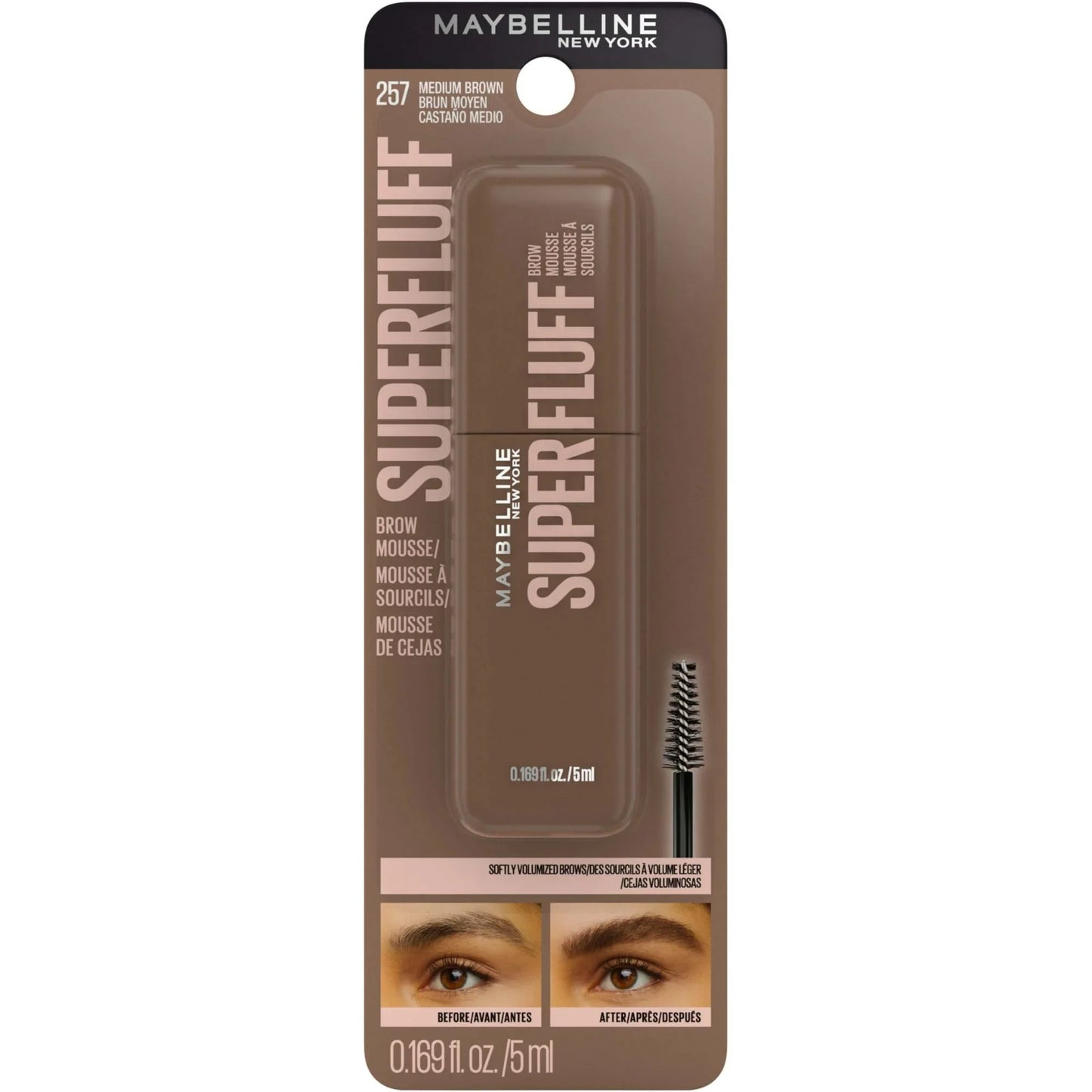 Maybelline Superfluff Volumizing Brow Gel Mousse - Medium Brown 0.17 fl oz - Exotic Pro