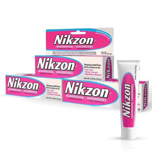 Nikzon Hemorrhoidal Itching Relief & Soothing Treatment Cream, 0.9 oz (Pack of 3) - Exotic Pro