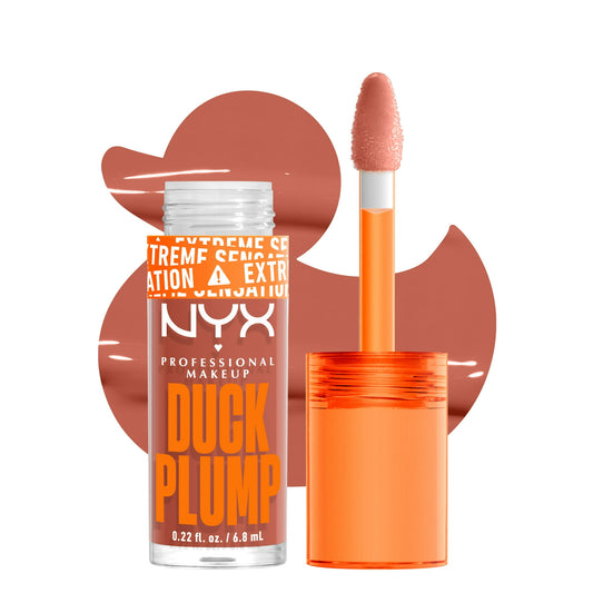 NYX Duck Plump Lip Gloss - Apri-Caught | Tingling Plump &amp; Shine