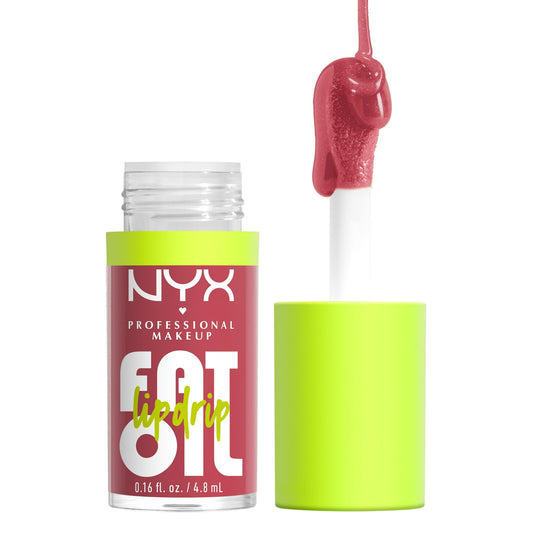 NYX Fat Oil Lip Drip Gloss – Chillin Like A Villain, 0.16 fl oz