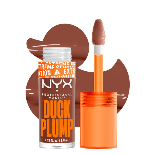 NYX Duck Plump Lip Gloss - 07 Mocha Me Crazy | Plumping Mocha Shine