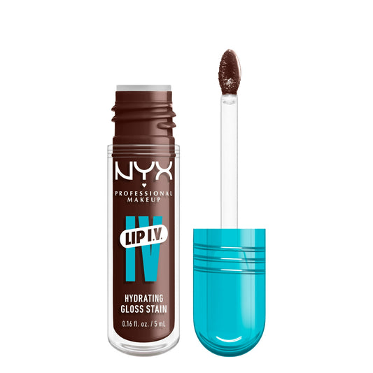 NYX Lip IV Hydrating Gloss Serum - Espresso Soak | Moisturizing Lip Shine