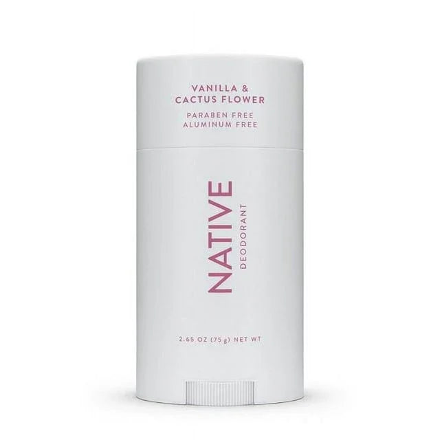 Native Deodorant Stick Vanilla & Cactus Flower, Aluminum-Free, 2.65 oz - Exotic Pro