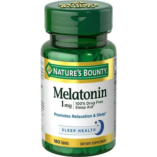 Nature’s Bounty Melatonin 1mg Sleep Aid Tablets – 180 Count - Exotic Pro